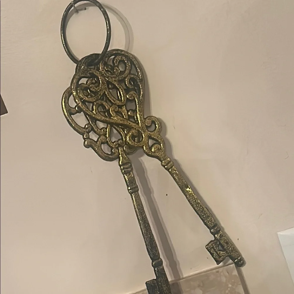 Gold Decorative Key Wall Art